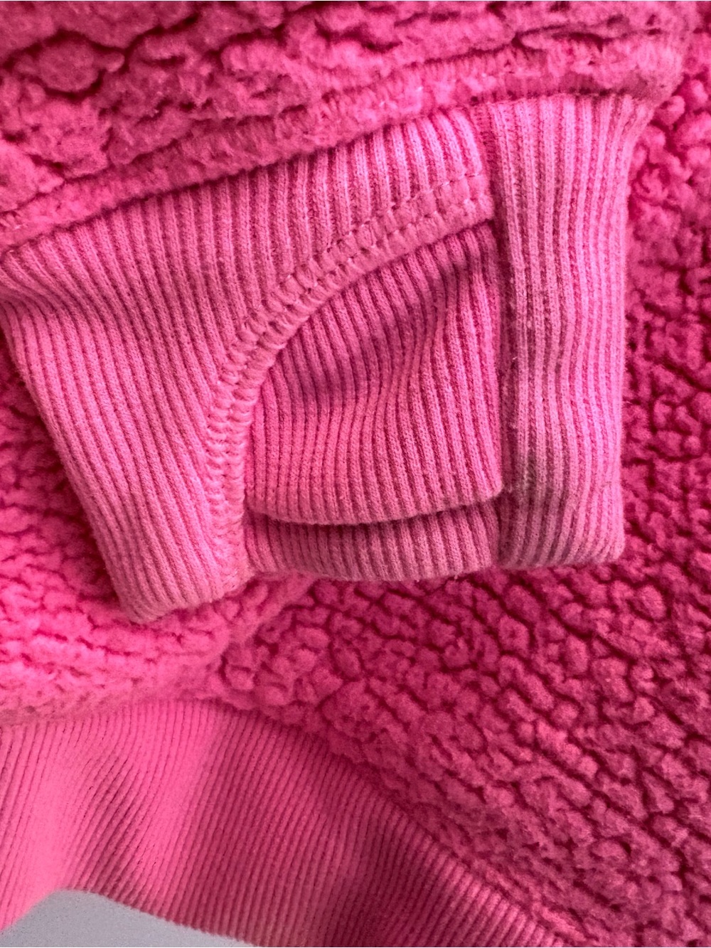 Athleta Girl Light Pink Sherpa Hoodie - Picture 5 of 5